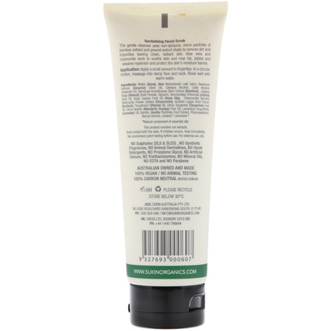 Sukin, Revitalising Facial Scrub, 4.23 fl oz (125 ml)