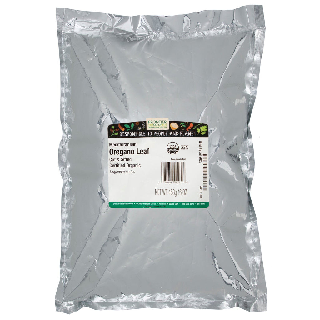 Frontier Natural Products,  Cut & Sifted Mediterranean Oregano Leaf, 16 oz (453 g)
