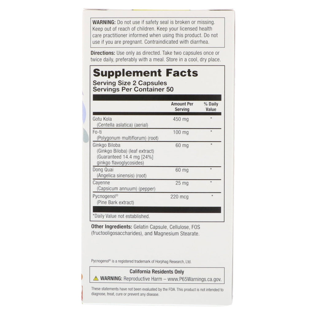 Natural Balance, Super Ginkgo Biloba + Gotu Kola, 100 Capsules