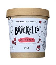 Brickells Jam Toast Ice Cream 475ml