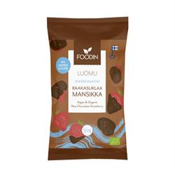 Foodin FI Organic Raw Chocolate No Added Sugar Strawberry