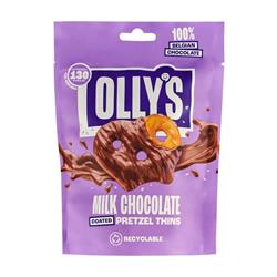 Ollys Salted Milk Chocolate Pretzel Thins 90g