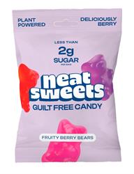 Neat Sweets FREE  Low Sugar Plant Based Fruity Berry Gummy Bears 50g