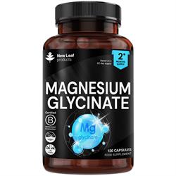 New Leaf Products FREE Magnesium Glycinate 1040mg Elemental 208mg Recyclable Bottle