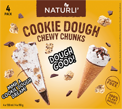 Naturli Cookie Dough Cones 520ml