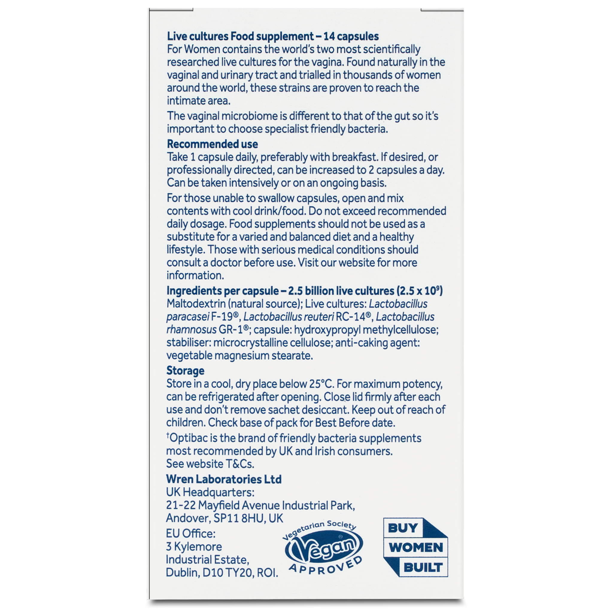 Optibac Probiotics For women 14 capsule