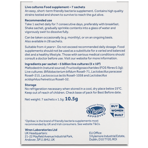 Optibac Probiotics One Week Flat 7 sachet