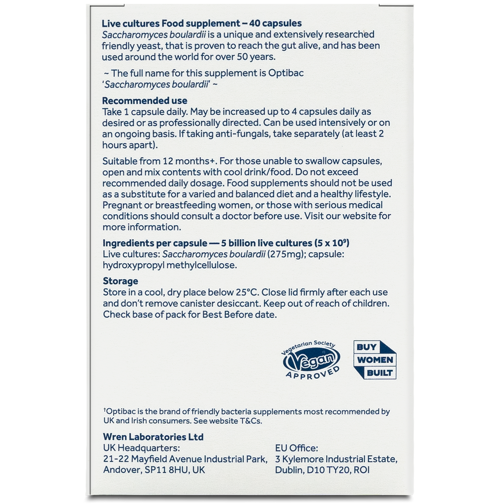 Optibac Probiotics S. Boulardii 40 capsule