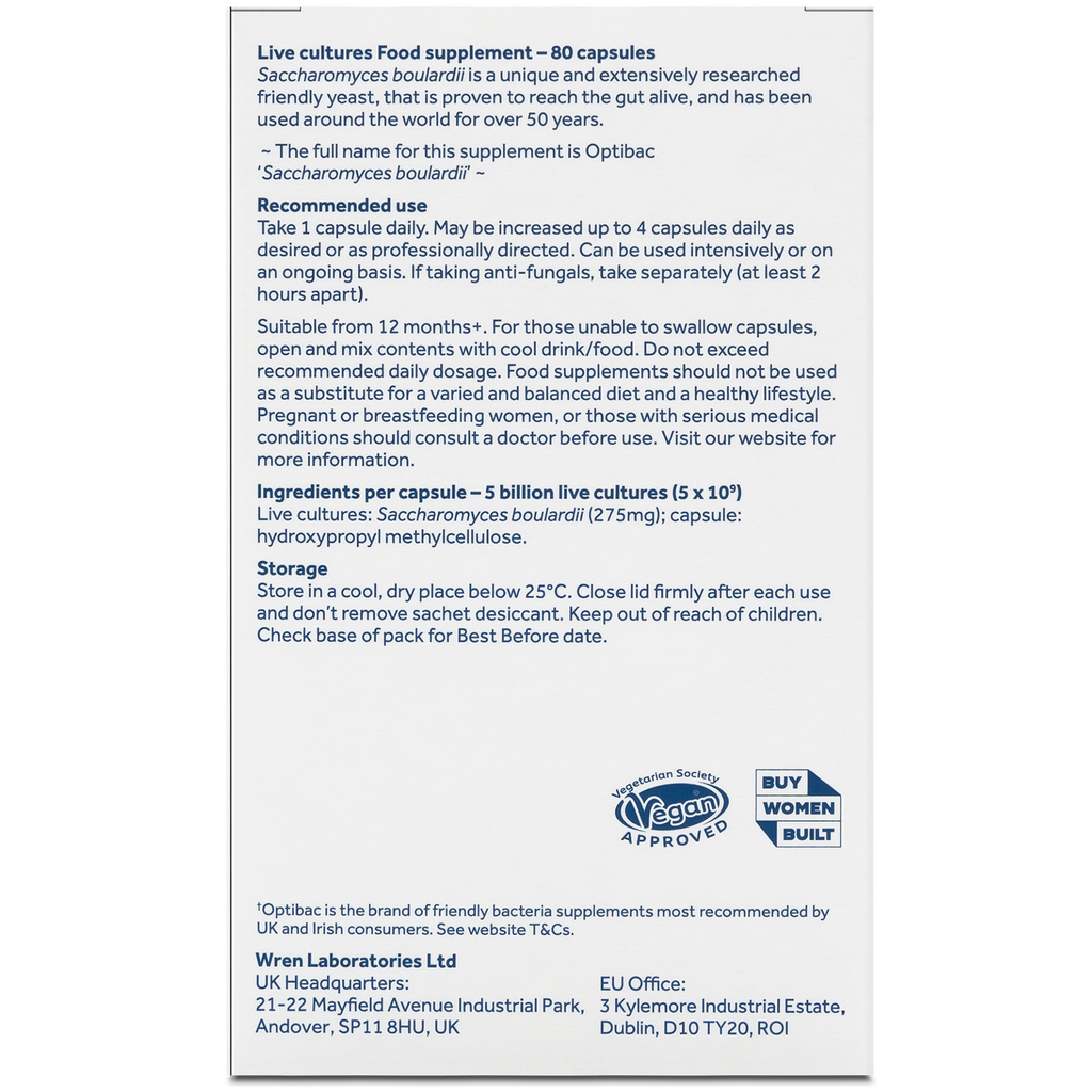 Optibac Probiotics S. Boulardii 80 capsule