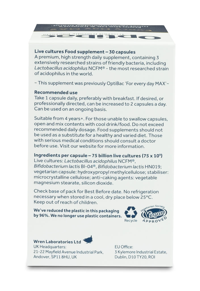 Optibac Probiotics Every Day MAX 30 capsule