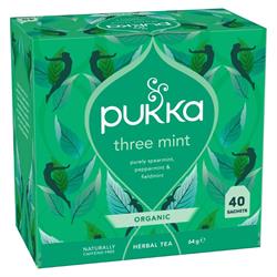 Pukka Herbs Pukka Organic Three Mint x 40 Teabags