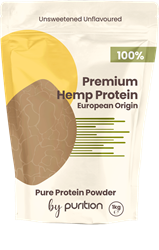 Purition 100% Vegan Hemp Protein Powder European Origin GF Omega 3&6 1kg