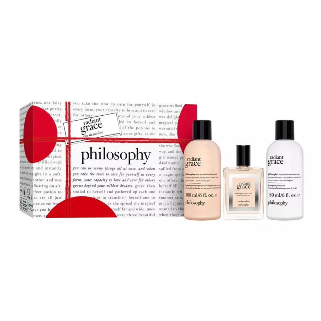 PHILOSOPHY RADIANT GRACE SET: 1 x EDP SPRAY 60ML / 1 x FIRMING BODY EMULSION 180ML /