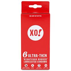 XO! 6 ultra-thin CO2-neutral vegan natural latex condoms