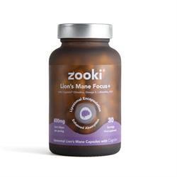 Zooki Liposomal Lions Mane Mushroom 600mg 60 Capsules