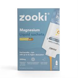 Zooki Liposomal Magnesium Bisglycinate 2000mg Pineapple 14 Sachets Box