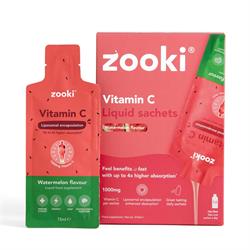 YourZooki Zooki Liposomal Vitamin C 1000mg Watermelon 14x15ml Sachets