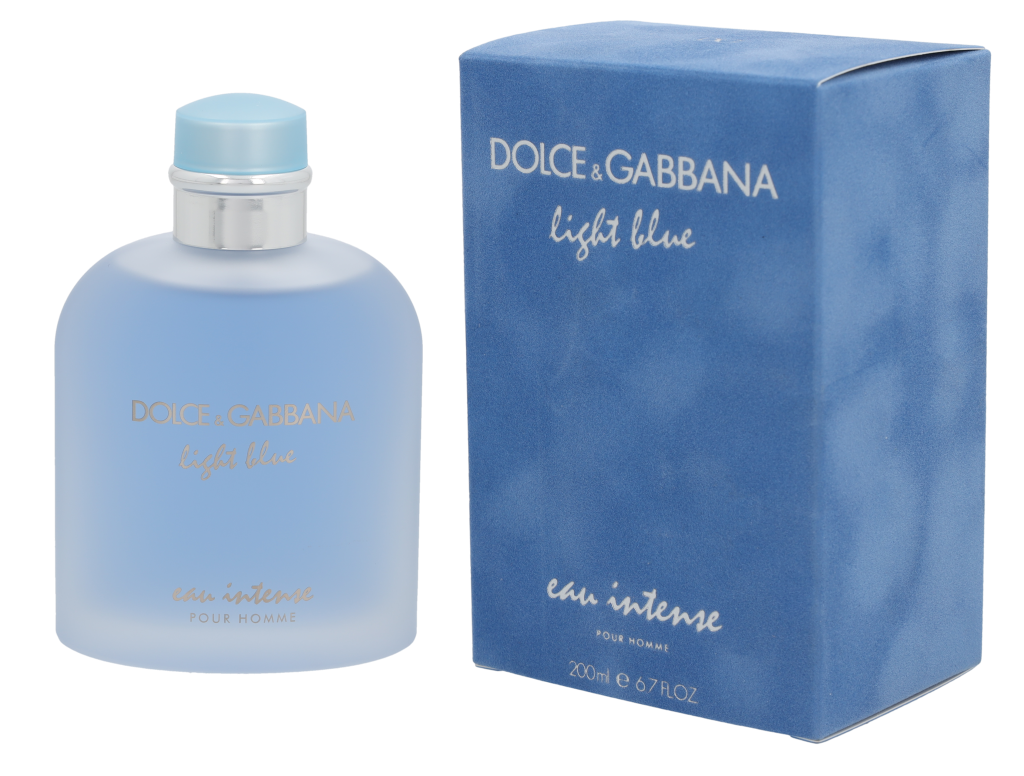 D&amp;G Lyseblå Eau Intense Pour Homme Edp Spray 200 ml