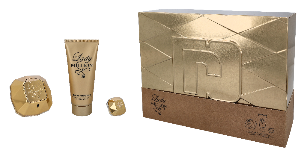 Paco Rabanne Lady Million Gavesæt 185 ml