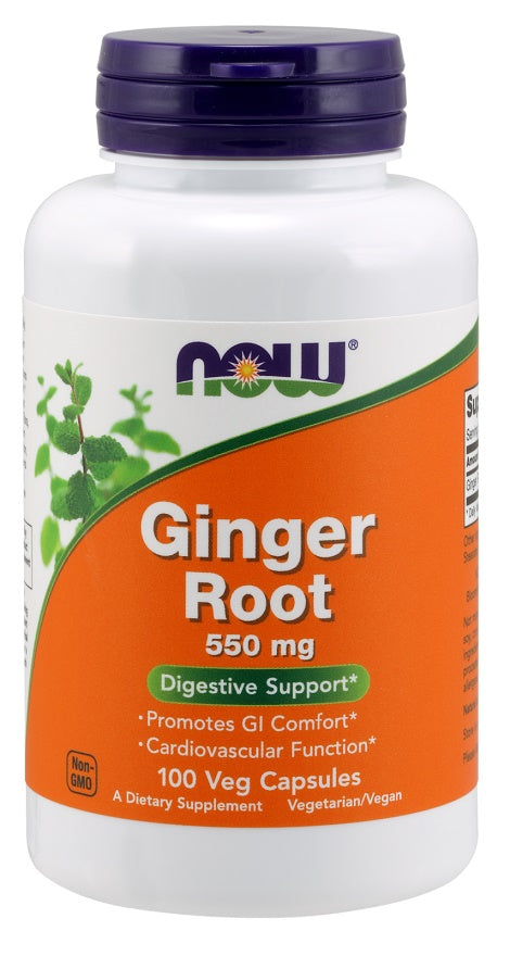 NOW Foods, Ginger Root, 550mg - 100 vcaps