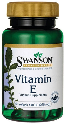 Swanson, Vitamin E, 400 IU - 60 softgels