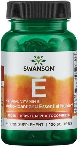 Swanson, Vitamin E, 400 IU Natural - 100 softgels
