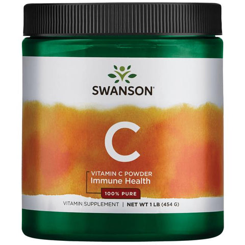 Swanson, Vitamin C Powder, 100% Pure - 454g
