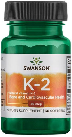 Swanson, Vitamin K-2 - Natural, 50mcg - 30 softgels