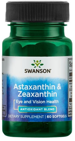 Swanson, Astaxanthin & Zeaxanthin - 60 softgels