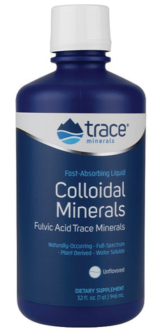 Trace Minerals, Colloidal Minerals, Unflavored - 946 ml.