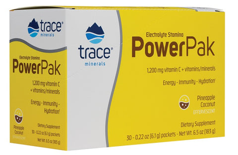 Trace Minerals, Electrolyte Stamina Power Pak, Pineapple Coconut - 30 packets