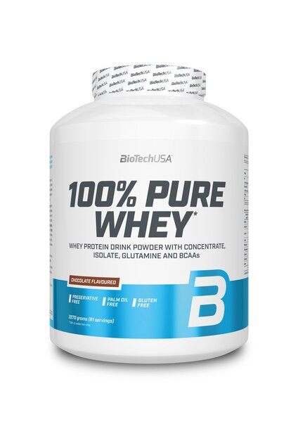 BioTechUSA, 100% Pure Whey, Raspberry Cheesecake - 2270g