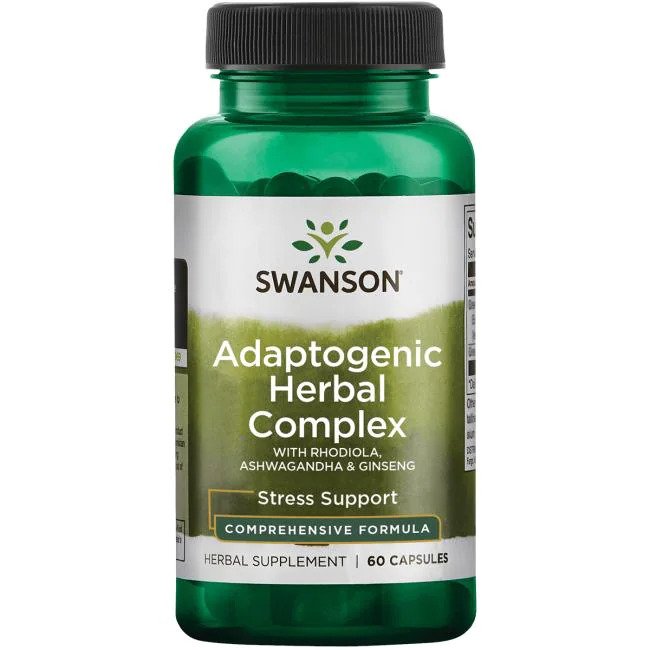 Swanson, Adaptogenic Herbal Complex with Rhodiola, Ashwagandha & Ginseng - 60 caps