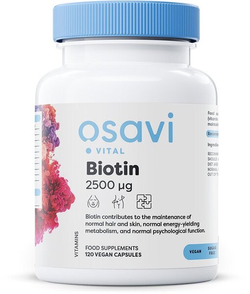Osavi, Biotin, 2500mcg - 120 vegan caps