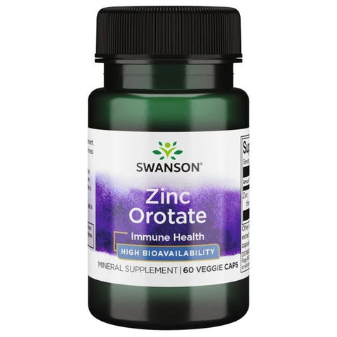 Swanson, Zinc Orotate - 60 vcaps