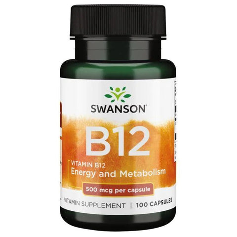 Swanson, Vitamin B12, 500mcg - 100 caps