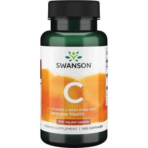Swanson, Vitamin C with Rose Hips Extract, 500mg - 100 caps