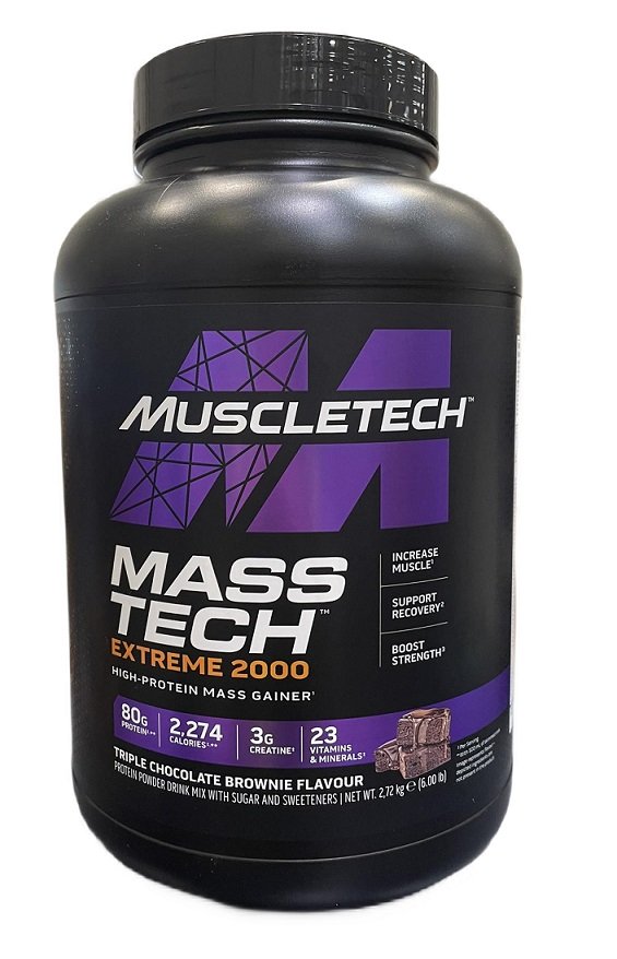 MuscleTech, Mass-Tech Extreme 2000, Triple Chocolate Brownie - 2720g