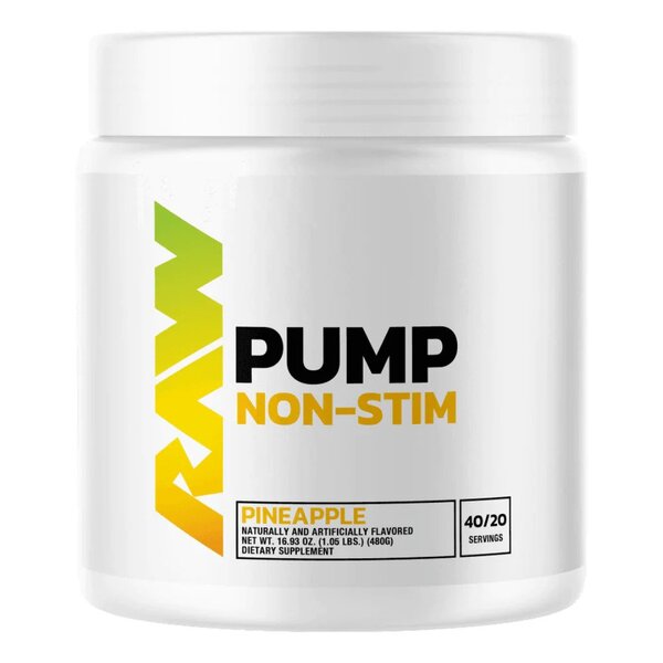 Raw Nutrition, Pump Non-Stim, Strawberry Lemonade - 480g