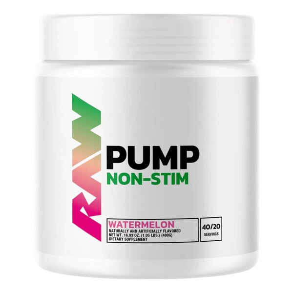 Raw Nutrition, Pump Non-Stim, Watermelon - 480g
