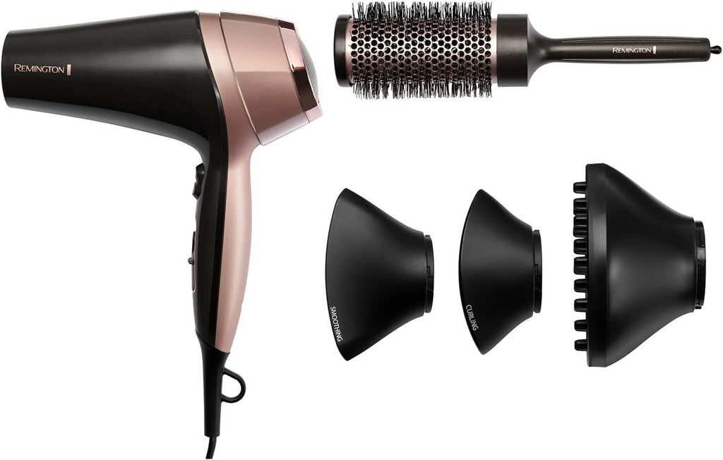 Remington Hair Dryer | 2200W | Curl & Straight | Confidence