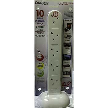 Omega Omega 10 Gang Ext.Surge Tower (White)