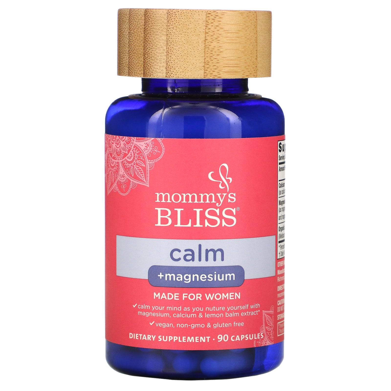 Mommy's Bliss, Calm + Magnesium, For Women, 90 Capsules