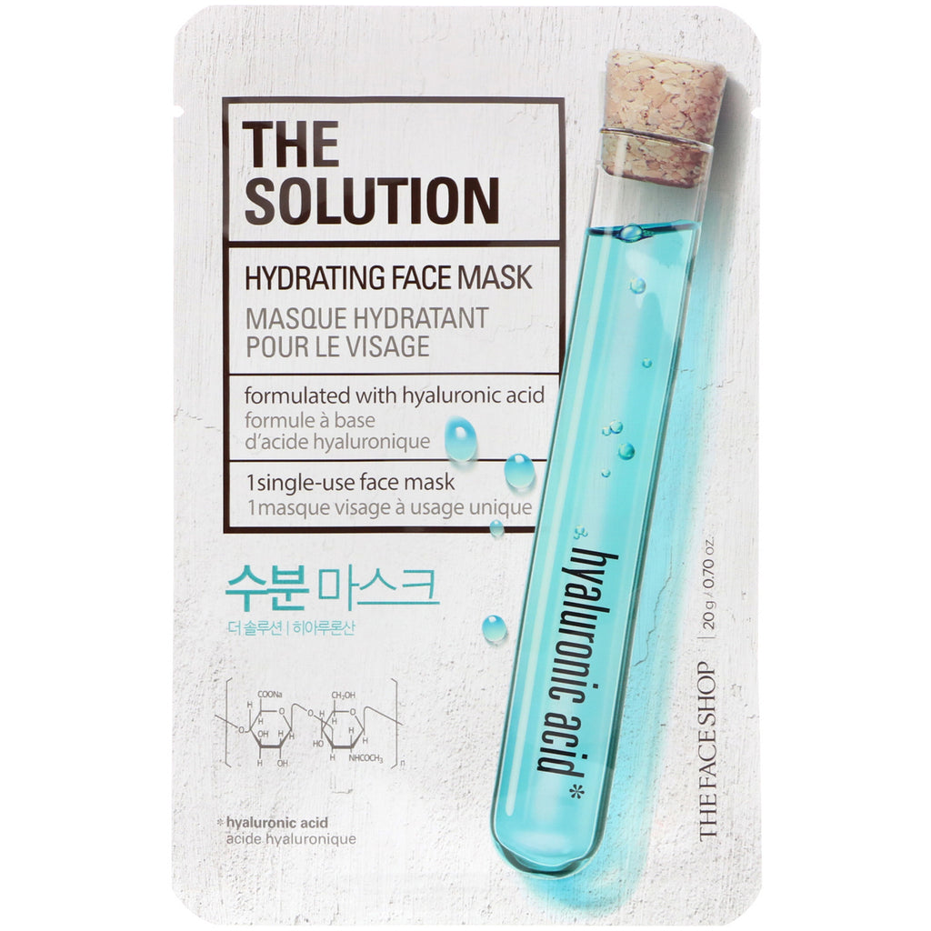 The Face Shop, The Solution, Hydrating Face Mask, 1 Sheet, 0.70 oz (20 g)