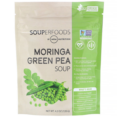 MRM, Superfoods, Moringa Green Pea Soup, 4.2 oz (120 g)