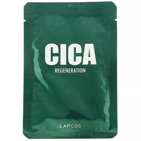 Lapcos, Cica Sheet Mask, Regeneration, 1 Sheet, 1.01 fl oz (30 ml)
