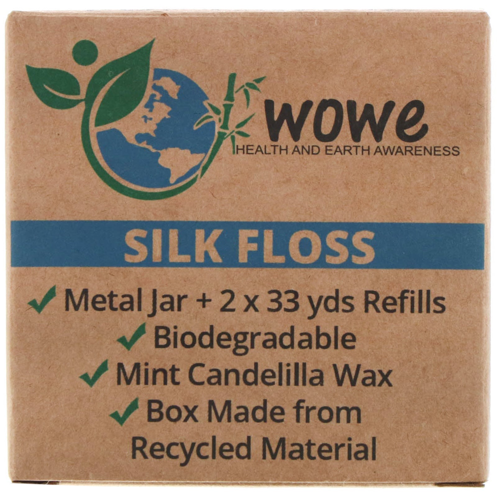 Wowe, Silk Floss, Metal Jar + 2 Refills