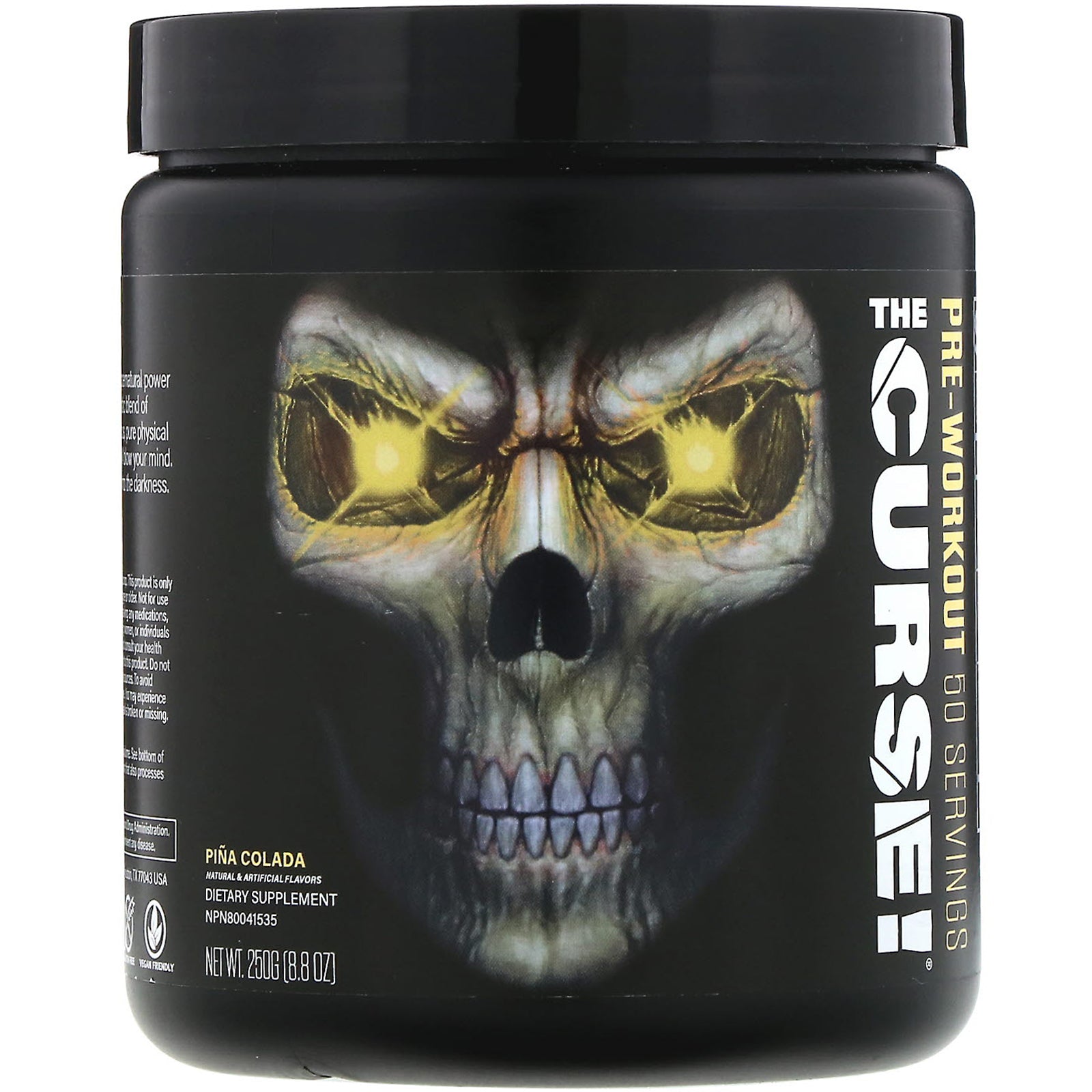 JNX Sports, The Curse, Pre-Workout, Pina Colada, 8.8 oz (250 g)