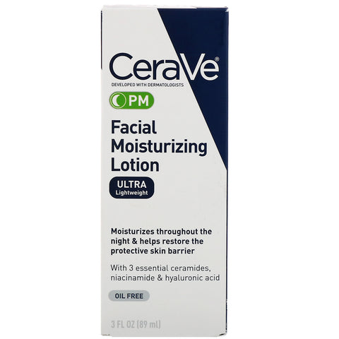 CeraVe, PM Facial Moisturizing Lotion, 3 fl oz (89 ml)