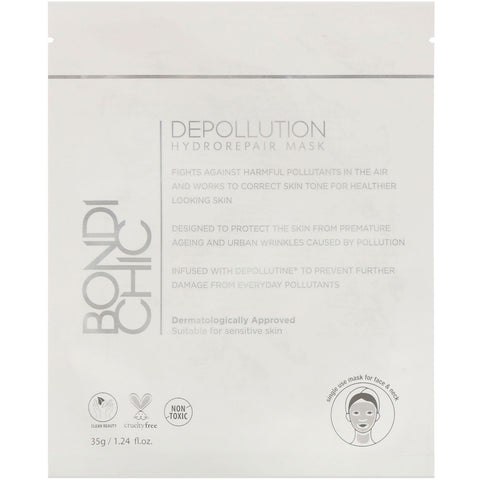 Bondi Chic, Depollution, Hydro-Repair Mask, 1 Sheet, 1.24 fl oz (35 g)